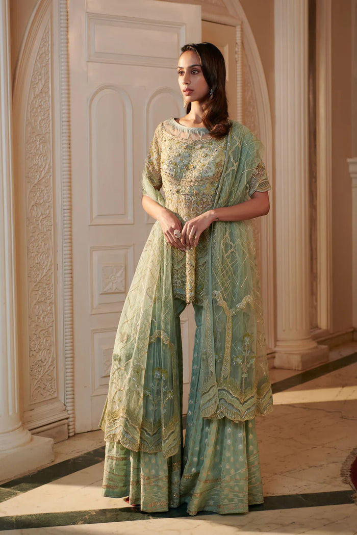 Sea Green Mist Sharara
