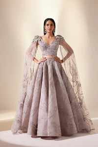 Lunar lavender lehenga set