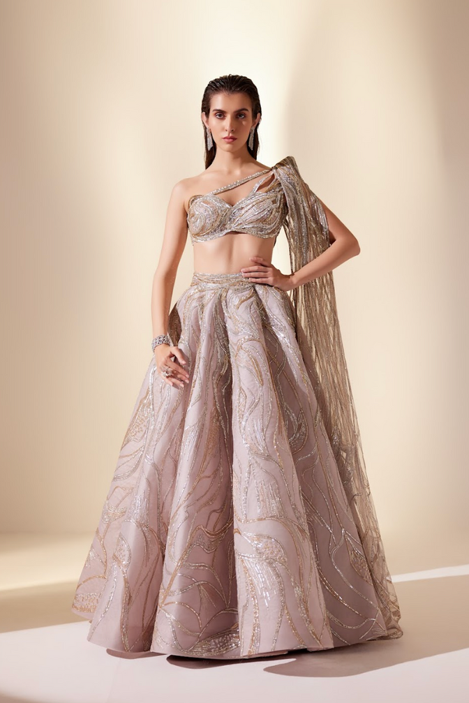 Mystical dune lehenga set