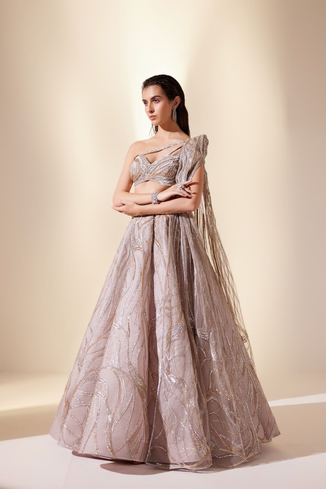 Mystical dune lehenga set
