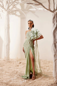 Diipa Khosla in Nile Green Saree