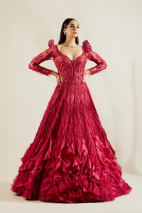 Brill Crimson Gown