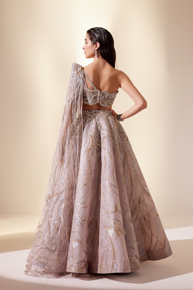 Mystical dune lehenga set