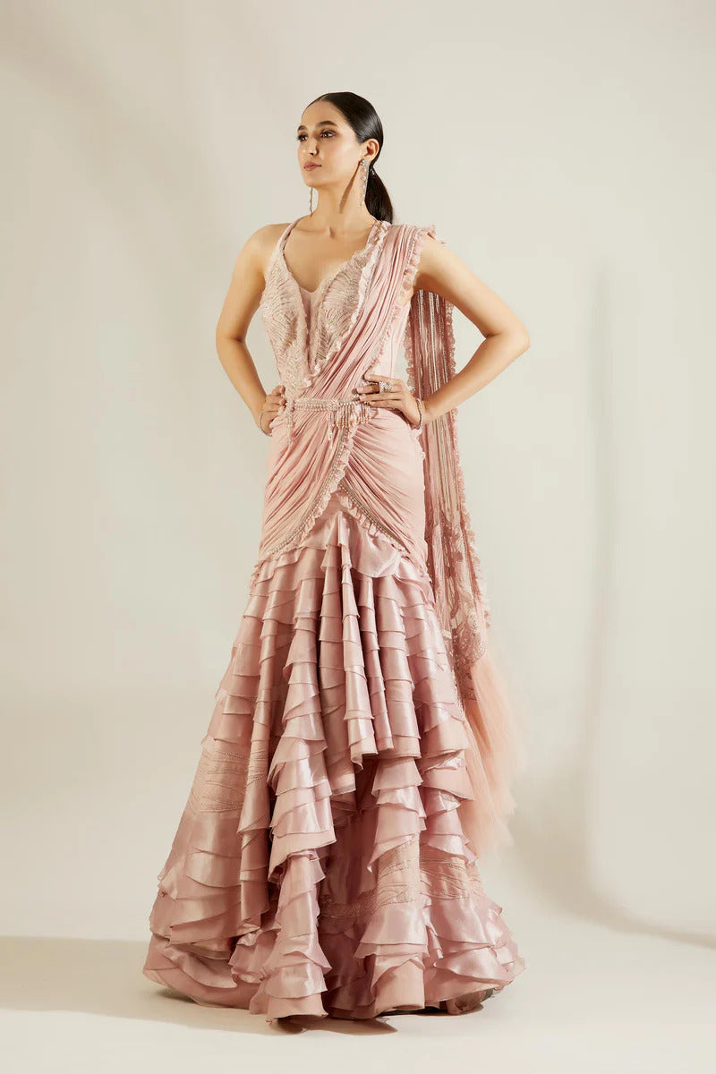 Chateau Rose Drape Saree