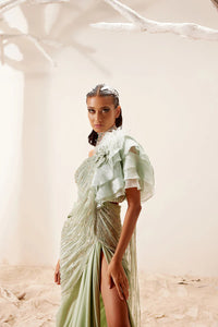 Diipa Khosla in Nile Green Saree