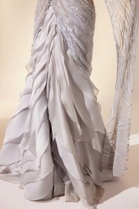 Powder Blue Stream Saree