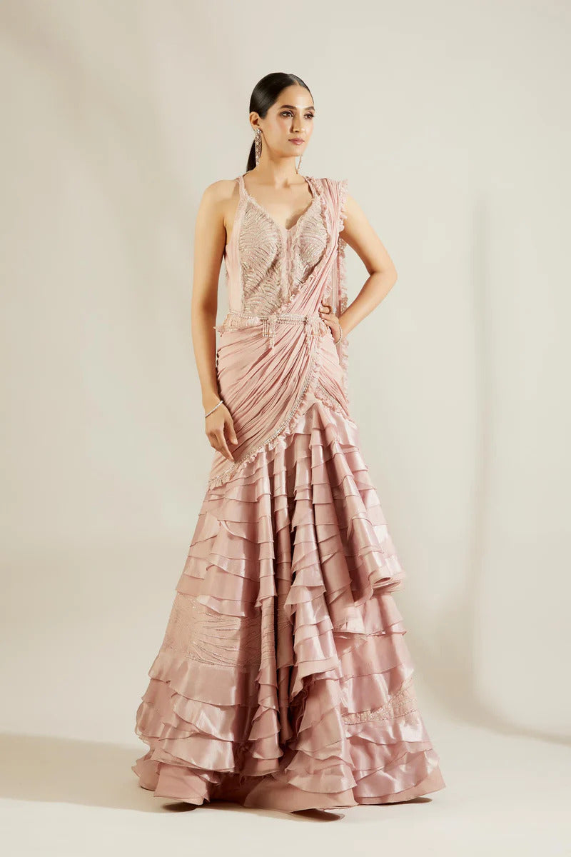 Chateau Rose Drape Saree