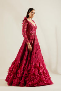 Brill Crimson Gown
