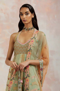 Light Green Anarkali Set