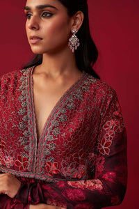 Pink Nature’s Bounty Anarkali and Sharara set