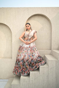 Anshu Jain Ivory Multi Lehenga