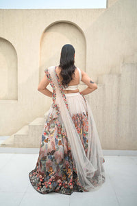 Anshu Jain Ivory Multi Lehenga