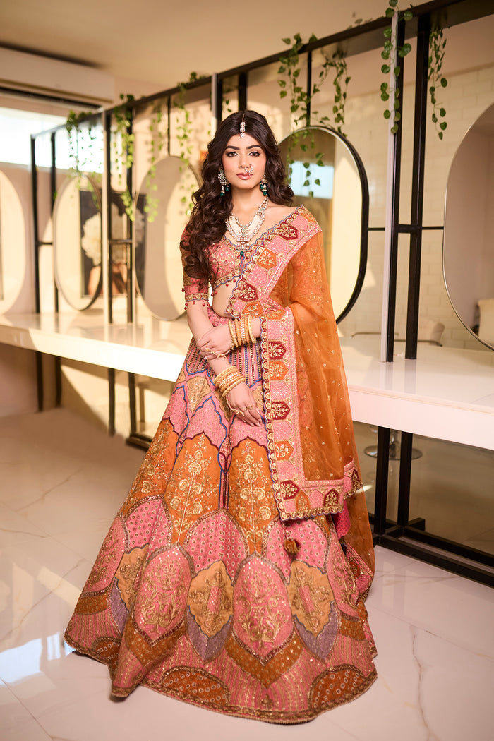 Rose Iris Multi Lehenga