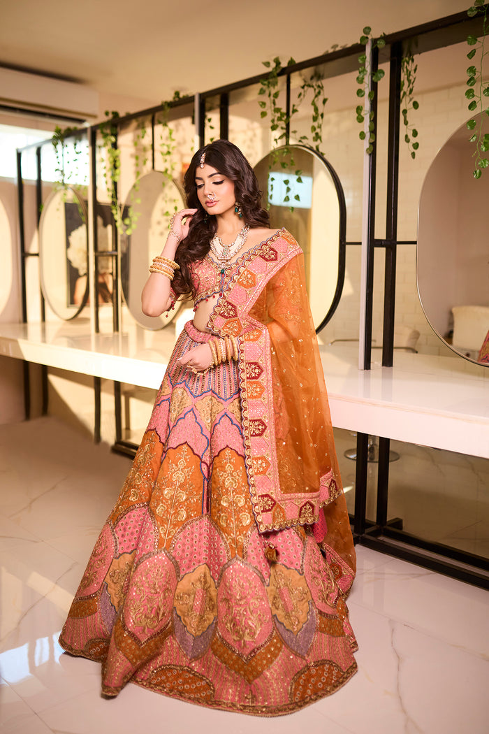 Rose Iris Multi Lehenga