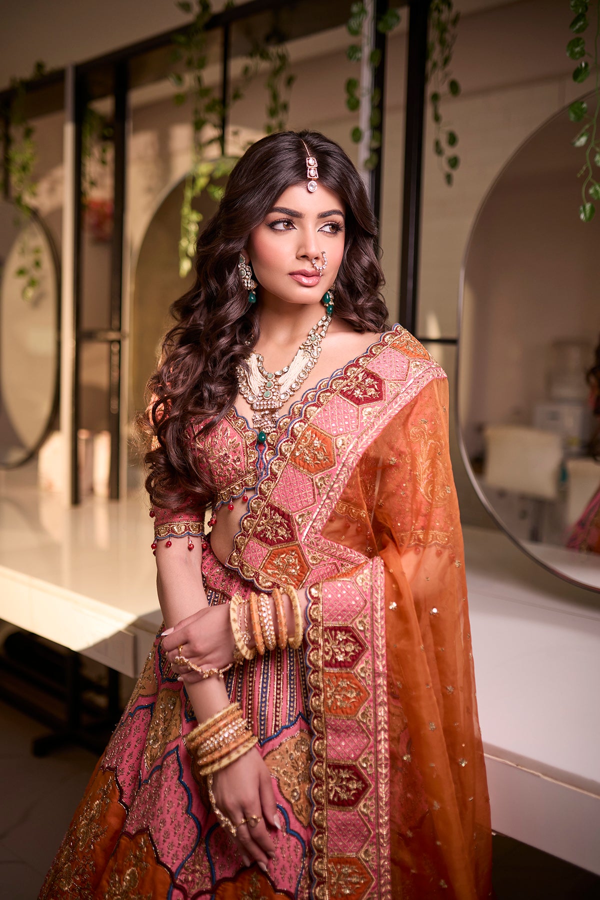 Rose Iris Multi Lehenga