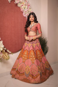 Rose Iris Multi Lehenga