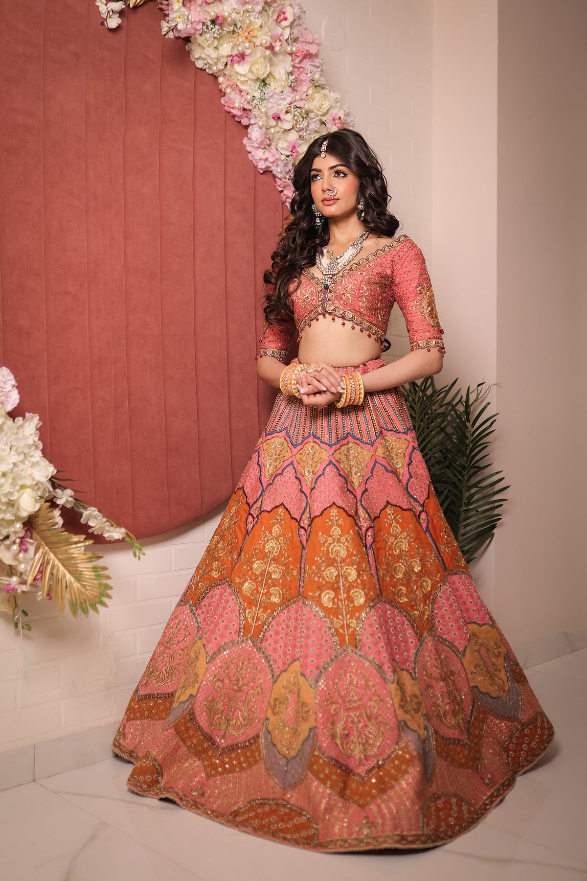 Rose Iris Multi Lehenga