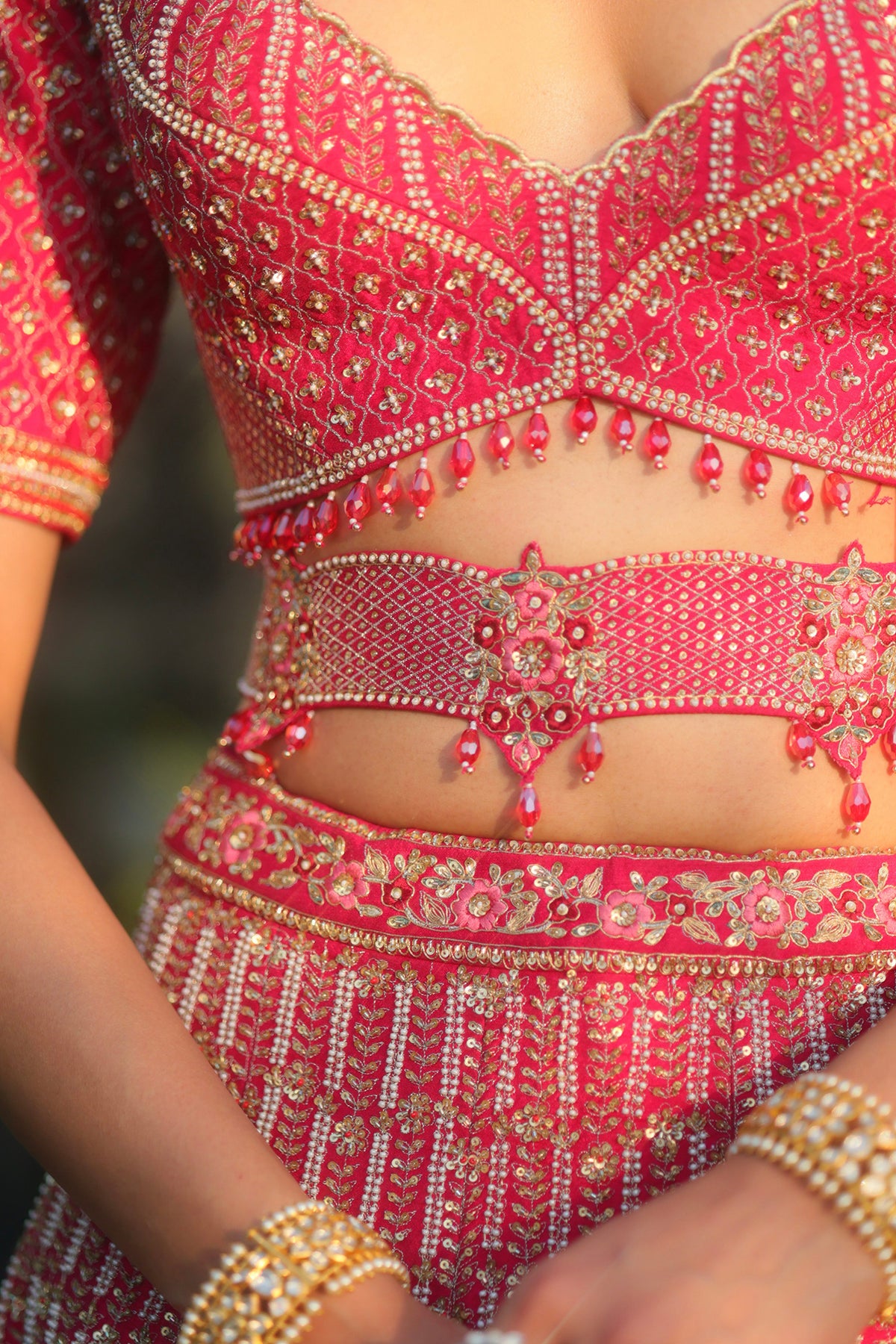 Rose Kareena Lehenga