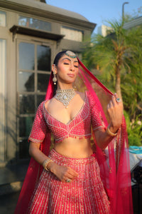 Rose Kareena Lehenga
