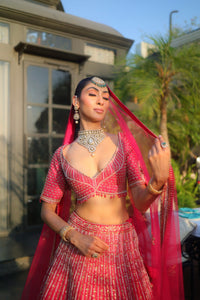 Rose Kareena Lehenga