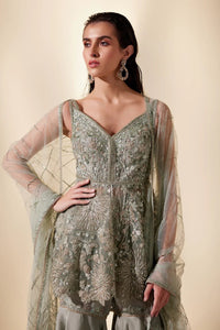 Enchanted mint Sharara set (Green sharara)